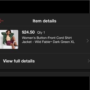 Wild Fable Front Botton Cord Shirt